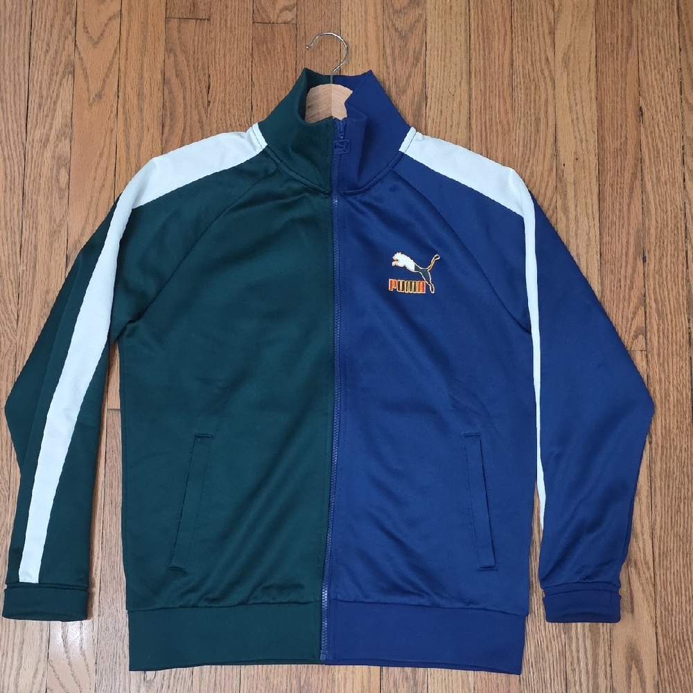 Puma Dual-Tone Green and Blue Jacket